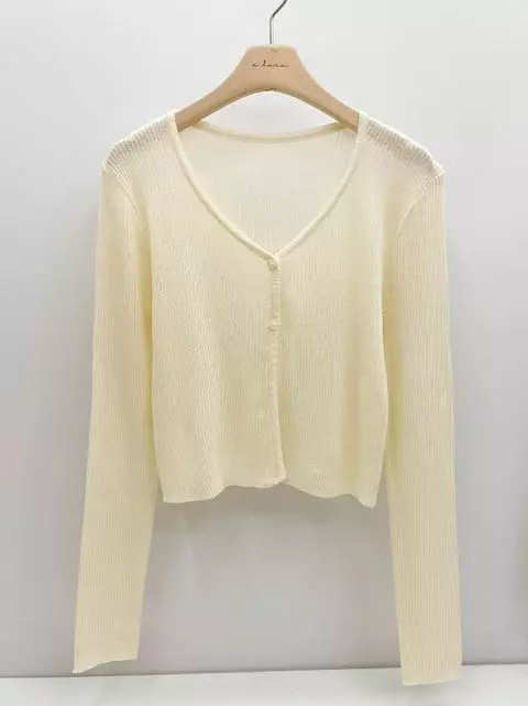 Adaze - Korean Women Fashion - #romanticstyle - Daz Crop Cardigan - 10