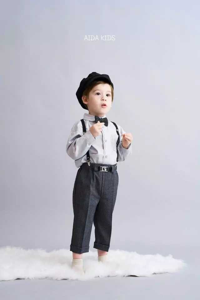 Aida - Korean Children Fashion - #discoveringself - Gray Shirt - 5