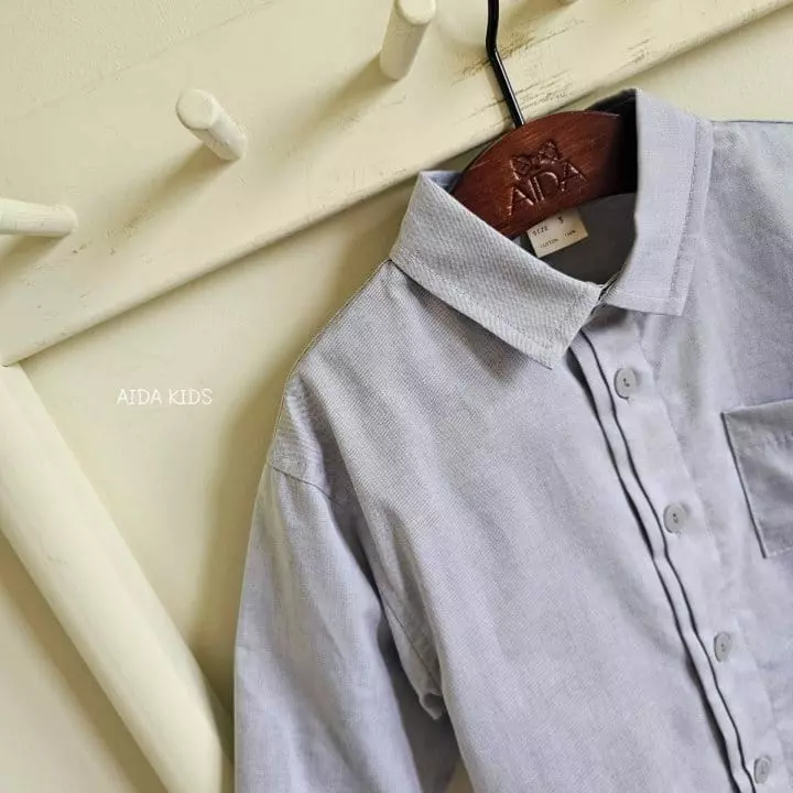 Aida - Korean Children Fashion - #kidsstore - Gray Shirt - 8