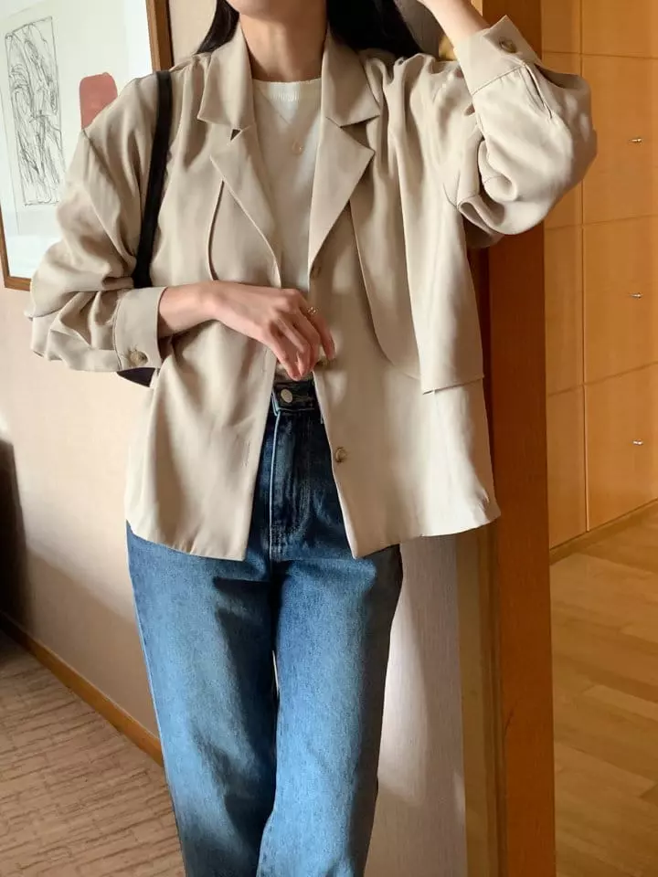 Atthismoment - Korean Women Fashion - #momslook - Touch Jacket - 5