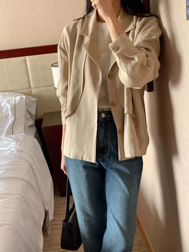 Atthismoment - Korean Women Fashion - #momslook - Touch Jacket - 7