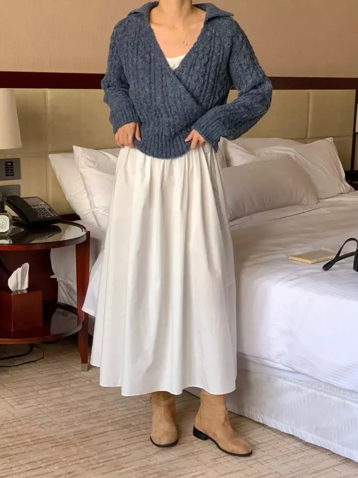 Atthismoment - Korean Women Fashion - #momslook - Kay Blap Knit Tee - 9