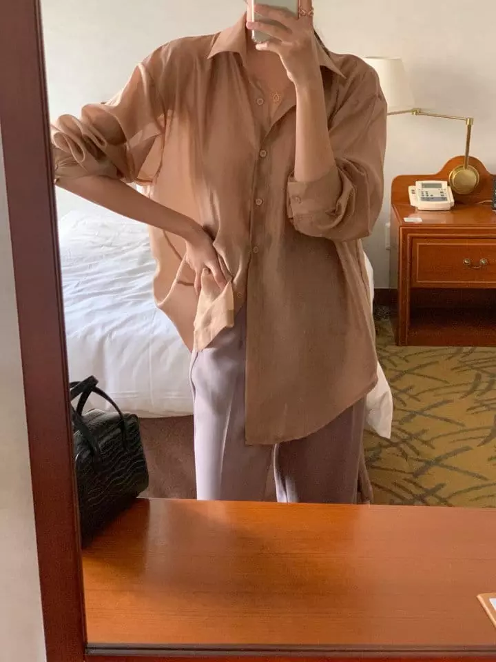 Atthismoment - Korean Women Fashion - #momslook - Back Slit Shirt - 10