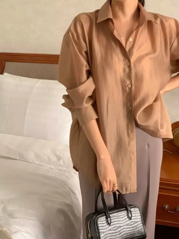 Atthismoment - Korean Women Fashion - #womensfashion - Back Slit Shirt - 4