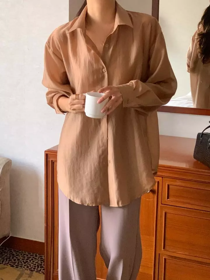 Atthismoment - Korean Women Fashion - #momslook - Back Slit Shirt - 8