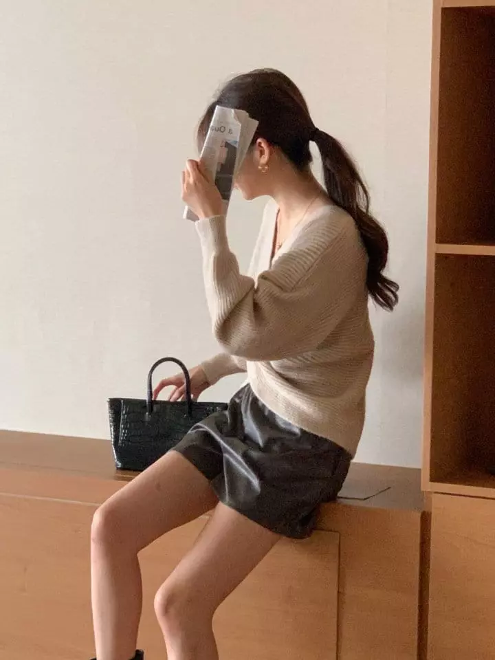 Atthismoment - Korean Women Fashion - #momslook - Twin Knit Tee - 9