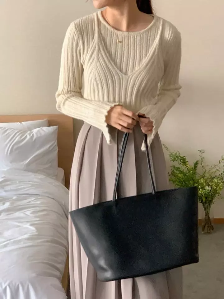 Atthismoment - Korean Women Fashion - #momslook - Layered Knit Tee - 7