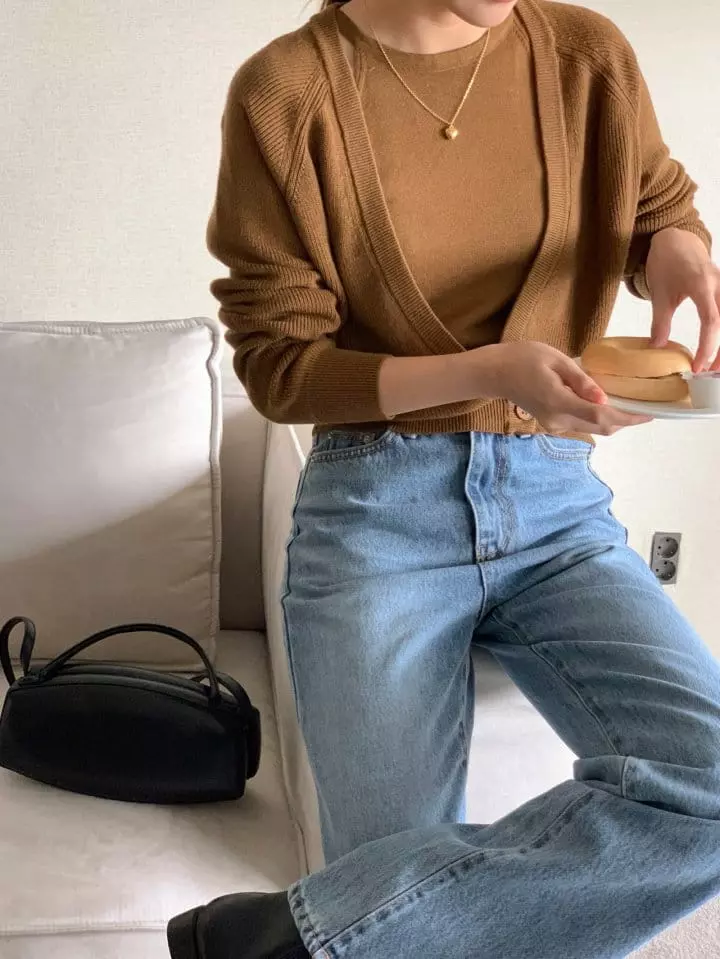 Atthismoment - Korean Women Fashion - #restrostyle - Two Way Knit Tee - 5