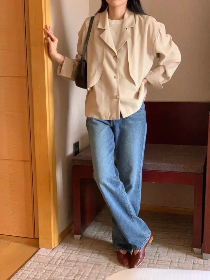 Atthismoment - Korean Women Fashion - #momslook - Touch Jacket - 4