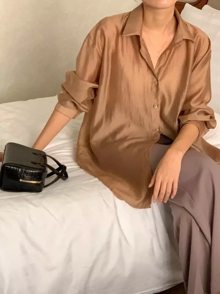 Atthismoment - Korean Women Fashion - #womensfashion - Back Slit Shirt - 11