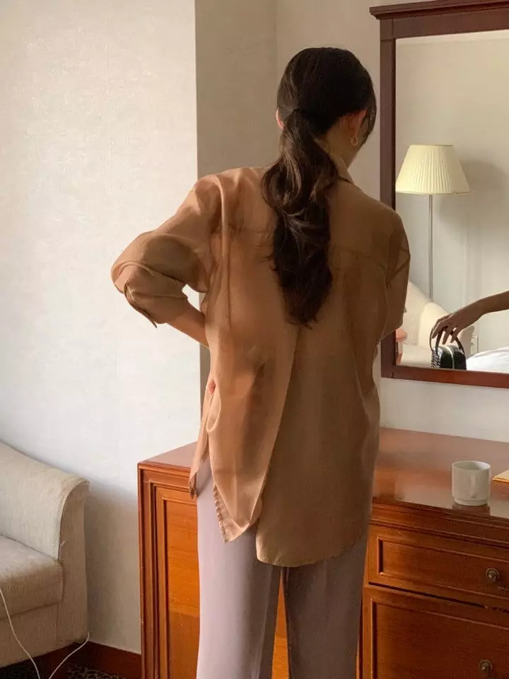 Atthismoment - Korean Women Fashion - #womensfashion - Back Slit Shirt - 7