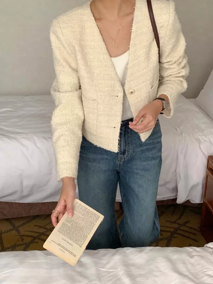 Atthismoment - Korean Women Fashion - #womensfashion - Hepburn Twid Jacket - 10