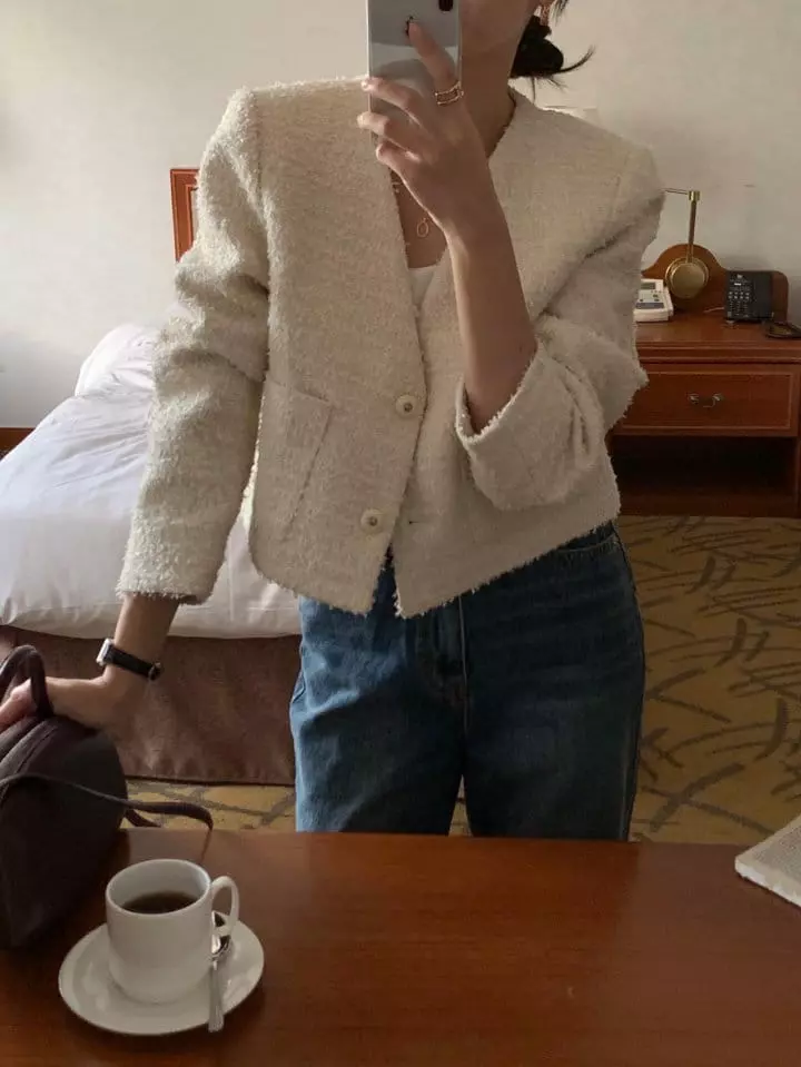 Atthismoment - Korean Women Fashion - #womensfashion - Hepburn Twid Jacket - 2