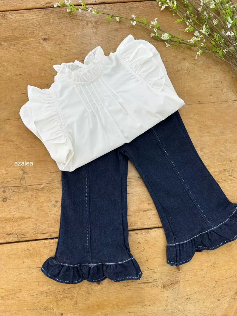 Azalea - Korean Children Fashion - #childrensboutique - Lia Frill Jeans - 2