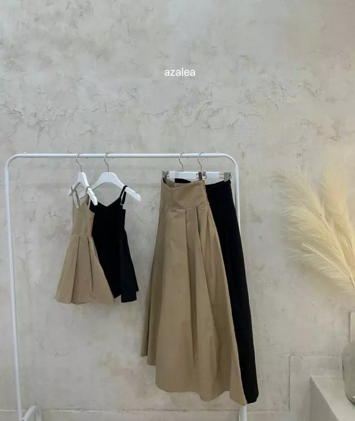 Azalea - Korean Women Fashion - #vintageinspired - Pintuck Long Skirt - 5