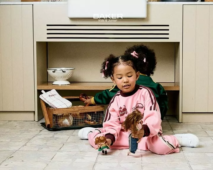 Baker - Korean Children Fashion - #discoveringself - Cats Trainning Top Bottom Set - 2