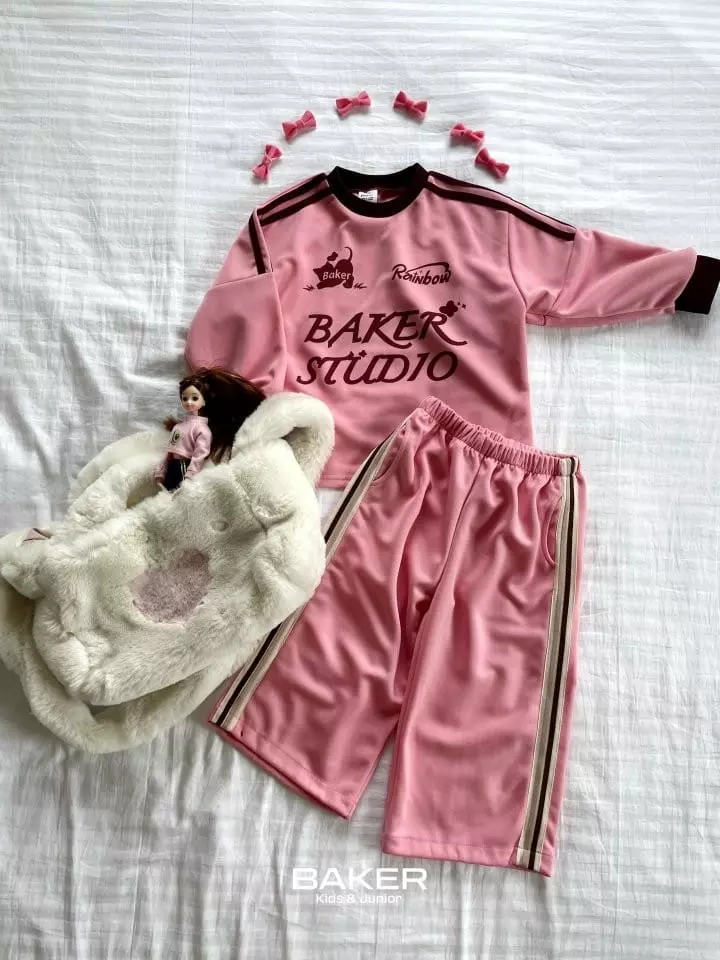 Baker - Korean Children Fashion - #prettylittlegirls - Cats Trainning Top Bottom Set - 11
