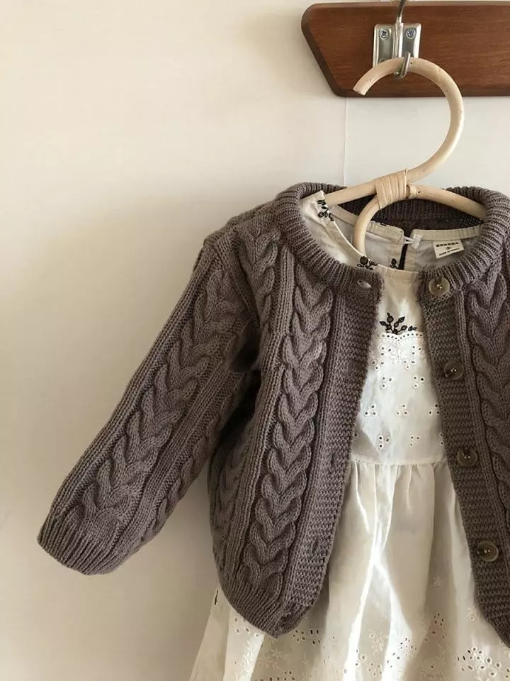 Bbabba - Korean Baby Fashion - #babyboutique - Twist Cardigan Bebe - 8