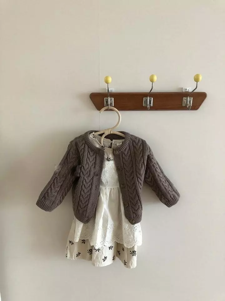 Bbabba - Korean Baby Fashion - #babyootd - Twist Cardigan Bebe