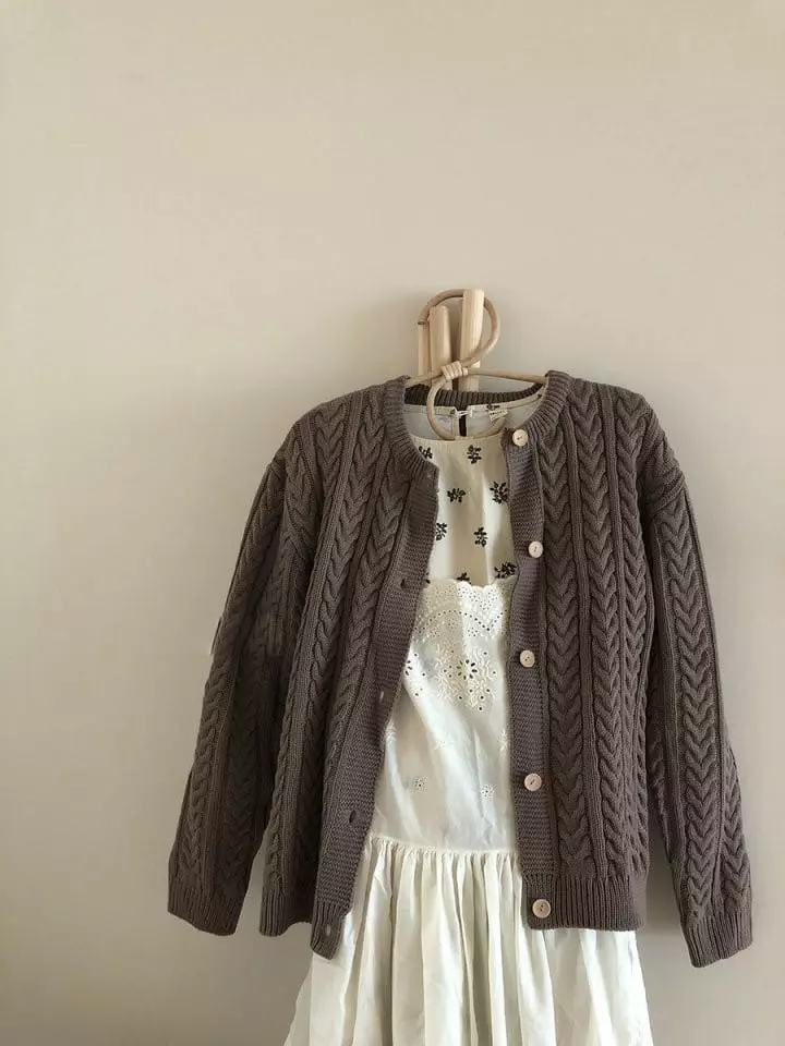 Bbabba - Korean Baby Fashion - #babyoutfit - Twist Cardigan Bebe - 4