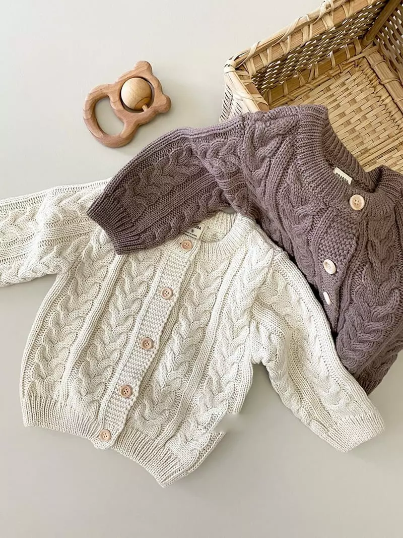 Bbabba - Korean Women Fashion - #vintagekidsstyle - Twist Cardigan Mom - 9