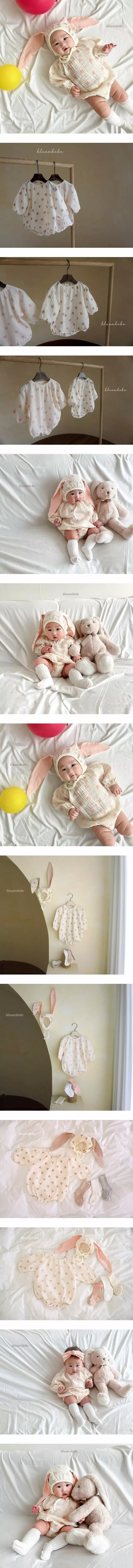 Bloombebe - Korean Baby Fashion - #babyfashion - Love Rabbit Bodysuit