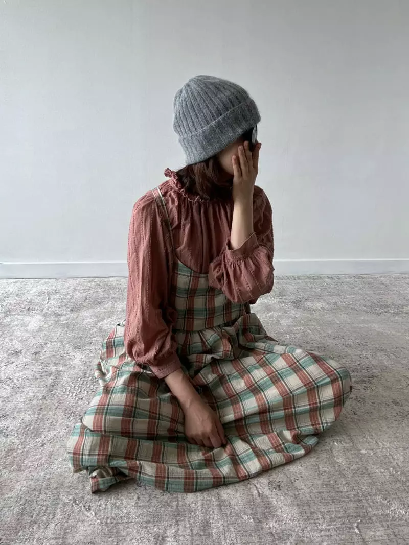 Bon Bon Butik - Korean Women Fashion - #restrostyle - Mom Check One-pece - 6