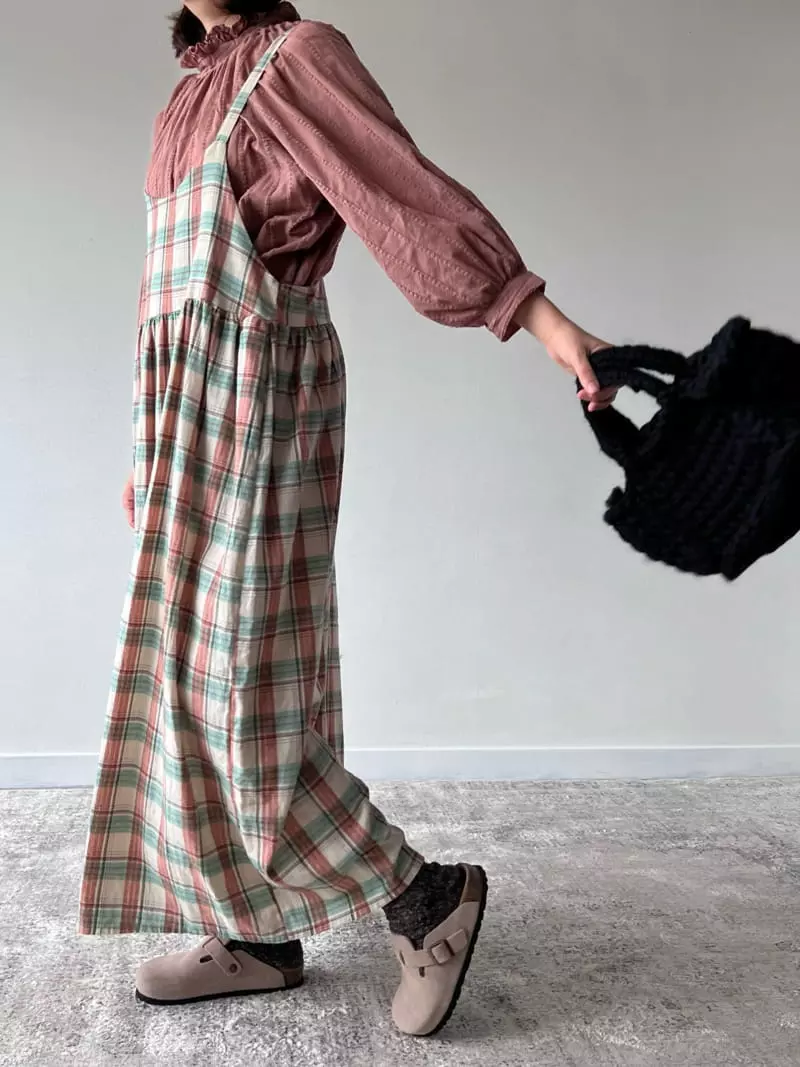 Bon Bon Butik - Korean Women Fashion - #thelittlethings - Mom Check One-pece - 10