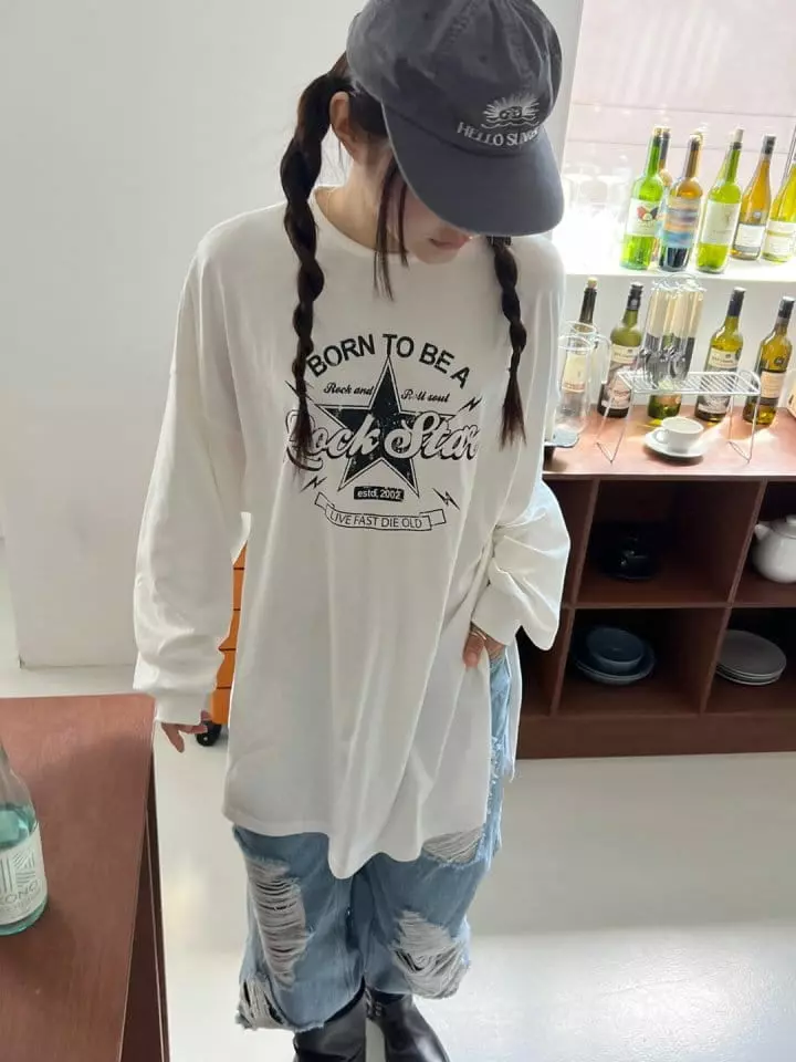 Bricklane - Korean Women Fashion - #momslook - Rock Star Sweatshirt - 3