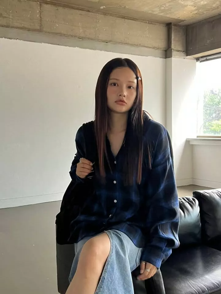 Bricklane - Korean Women Fashion - #momslook - Tatan Check Shirt - 5