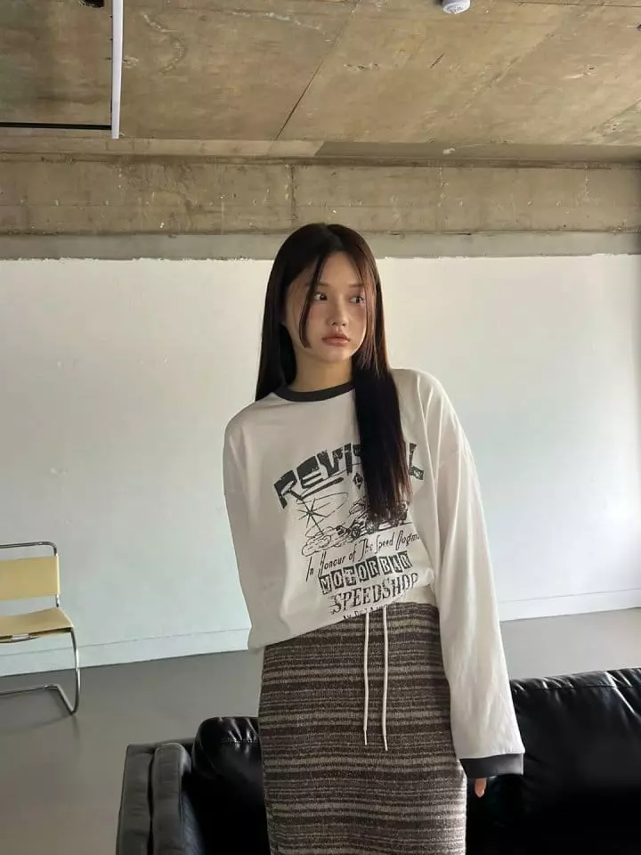 Bricklane - Korean Women Fashion - #momslook - Bbal Tee - 7