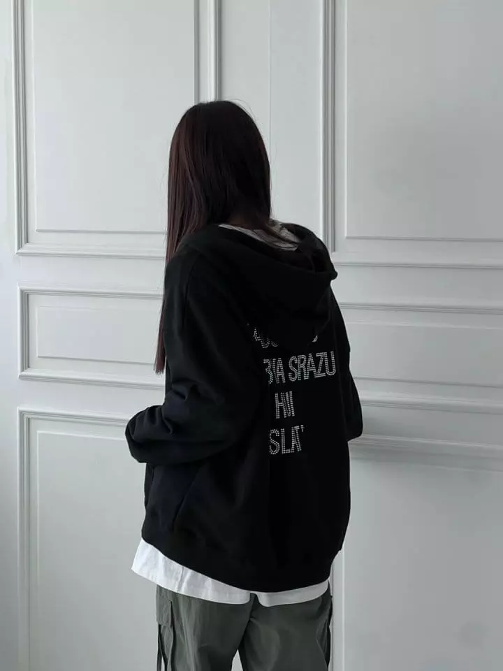 Bricklane - Korean Women Fashion - #momslook - Peace Hoody Jumper - 5