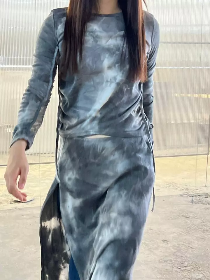 Bricklane - Korean Women Fashion - #momslook - Water Paint Skirt - 7