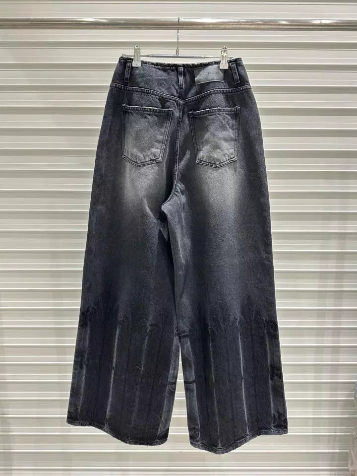 Bricklane - Korean Women Fashion - #pursuepretty - Washing Black Jeans - 2