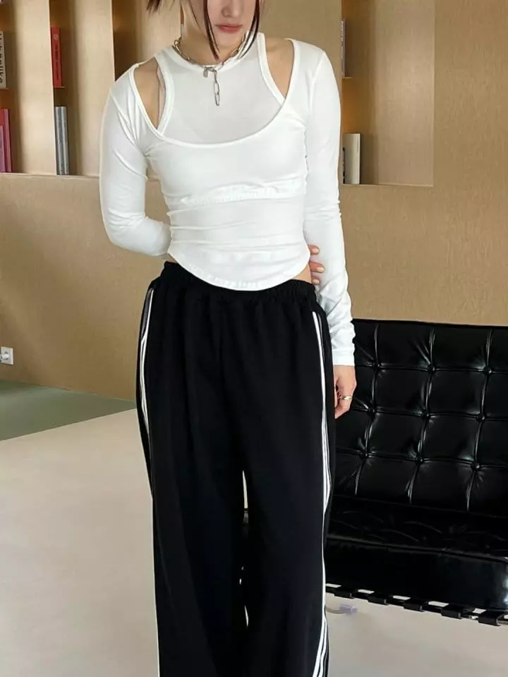 Bricklane - Korean Women Fashion - #pursuepretty - Bandy Crop Set - 6