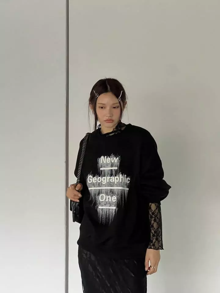 Bricklane - Korean Women Fashion - #romanticstyle - Ink Sweatshirt - 7