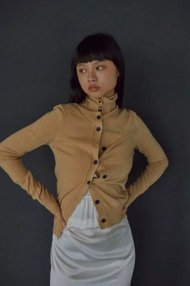Charlotte - Korean Women Fashion - #momslook - High Neck Cardigan - 10