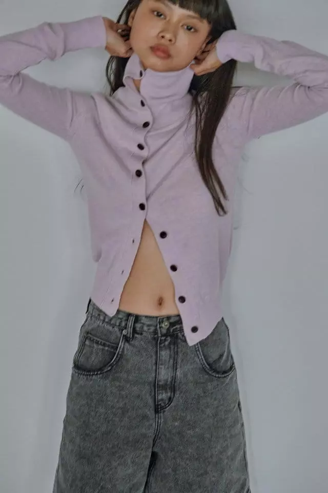 Charlotte - Korean Women Fashion - #momslook - High Neck Cardigan - 6