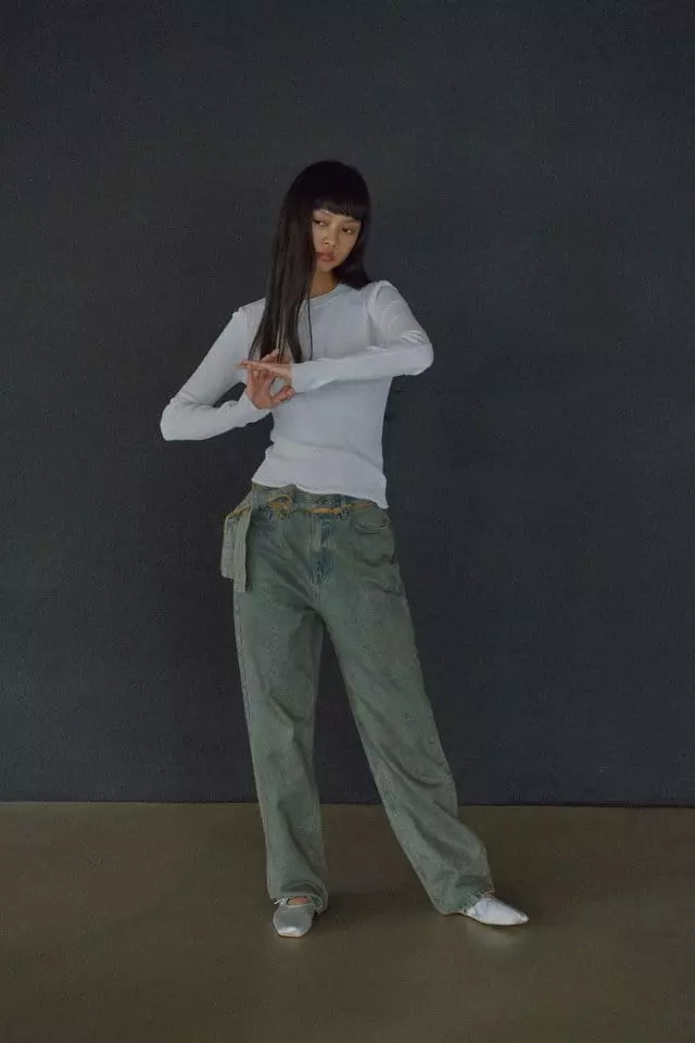 Charlotte - Korean Women Fashion - #thatsdarling - 956 String Jeans - 9