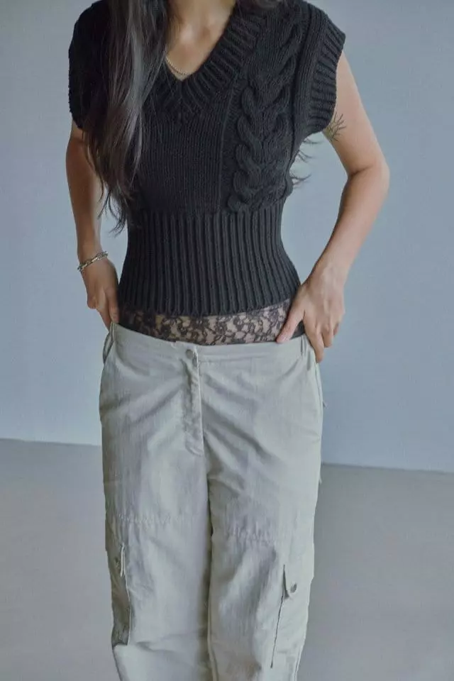 Charlotte - Korean Women Fashion - #thatsdarling - Knit Vest - 7