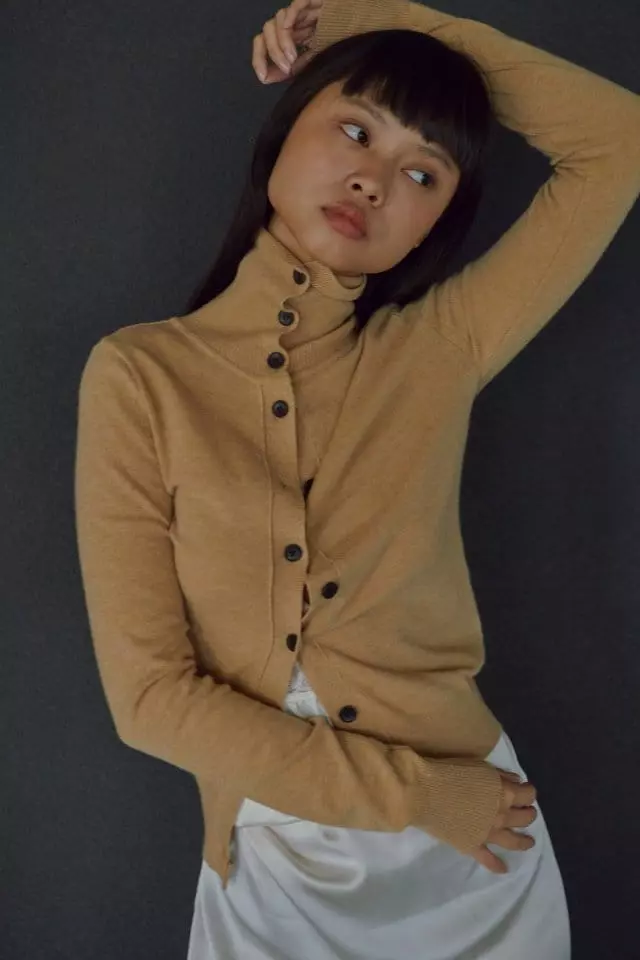 Charlotte - Korean Women Fashion - #womensfashion - High Neck Cardigan - 9