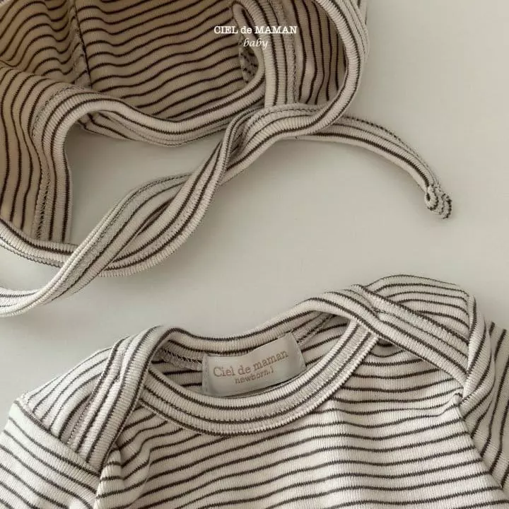 Ciel De Maman - Korean Baby Fashion - #babylifestyle - ST Bodysuit Set - 3