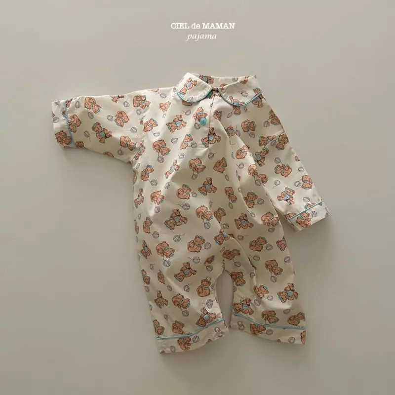 Ciel De Maman - Korean Baby Fashion - #onlinebabyshop - Bear Pajama Bebe - 7