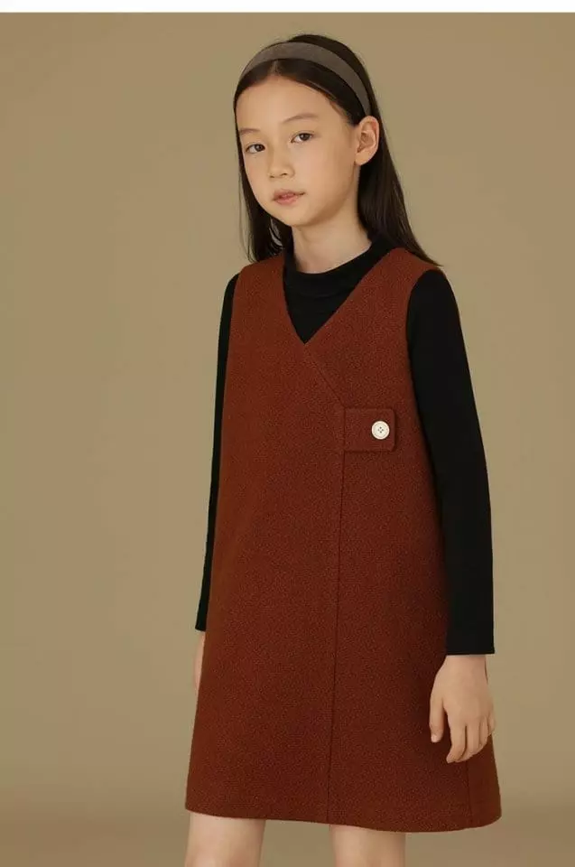 Ciel De Maman - Korean Children Fashion - #Kfashion4kids - V Neck Sleeveless One-piece - 5