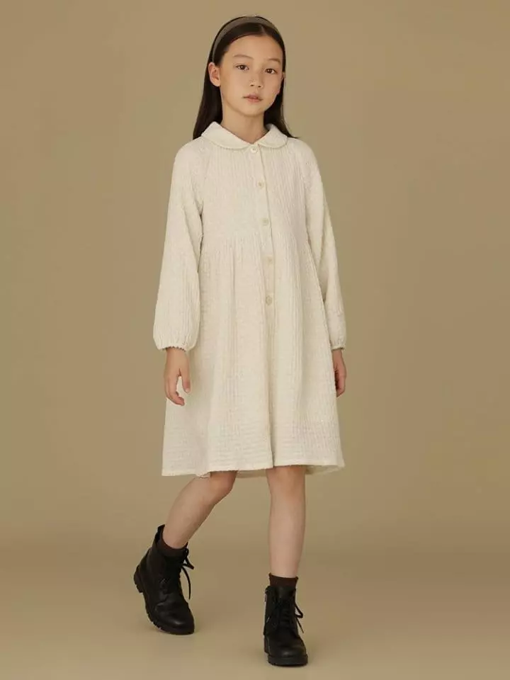 Ciel De Maman - Korean Children Fashion - #childofig - Texture Half Open One-piece - 11