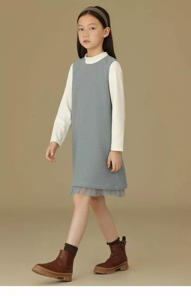 Ciel De Maman - Korean Children Fashion - #childofig - Waffle Sleeveless One-piece