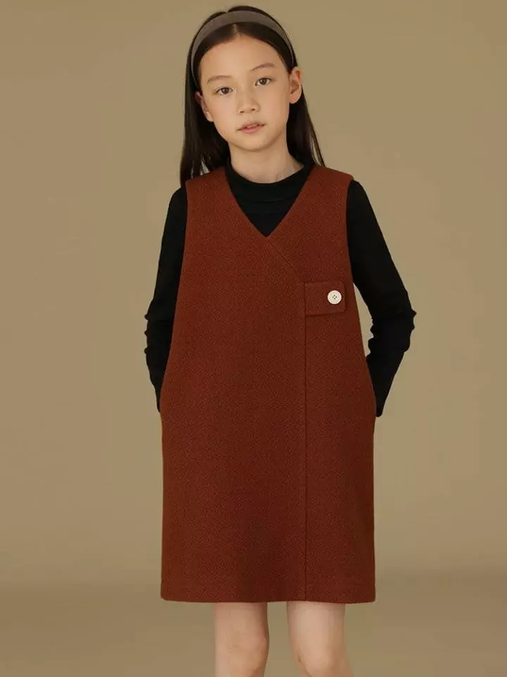 Ciel De Maman - Korean Children Fashion - #childofig - V Neck Sleeveless One-piece - 10