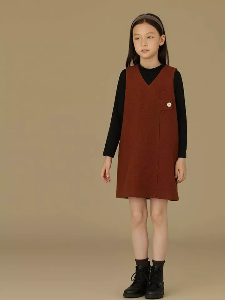Ciel De Maman - Korean Children Fashion - #childofig - V Neck Sleeveless One-piece - 11