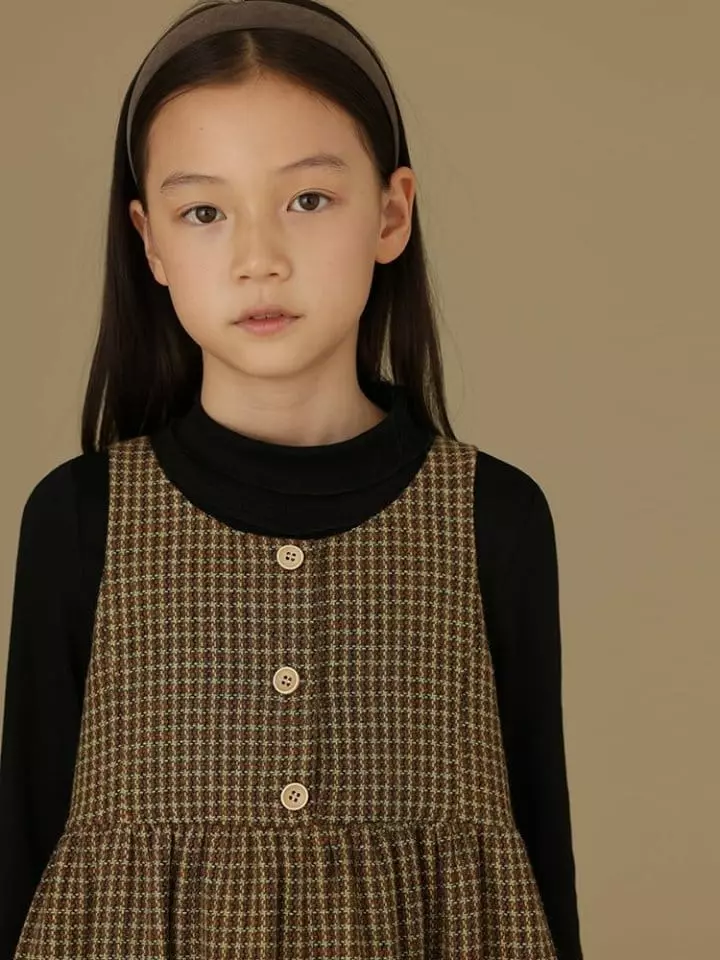Ciel De Maman - Korean Children Fashion - #childrensboutique - Classic Check One-piece - 10