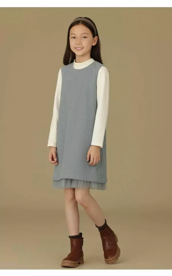 Ciel De Maman - Korean Children Fashion - #childrensboutique - Waffle Sleeveless One-piece - 3